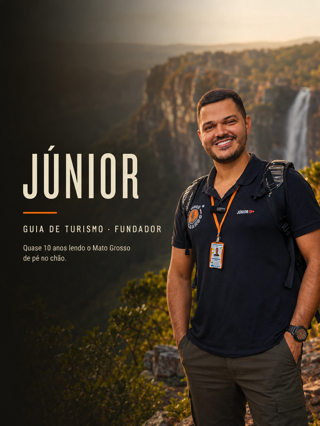Júnior — Guia de Turismo e Fundador da Agência.